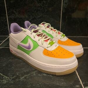 Nike Air Force 1 LV8 1 GS “White Space Purple” Brand New Size 6Y